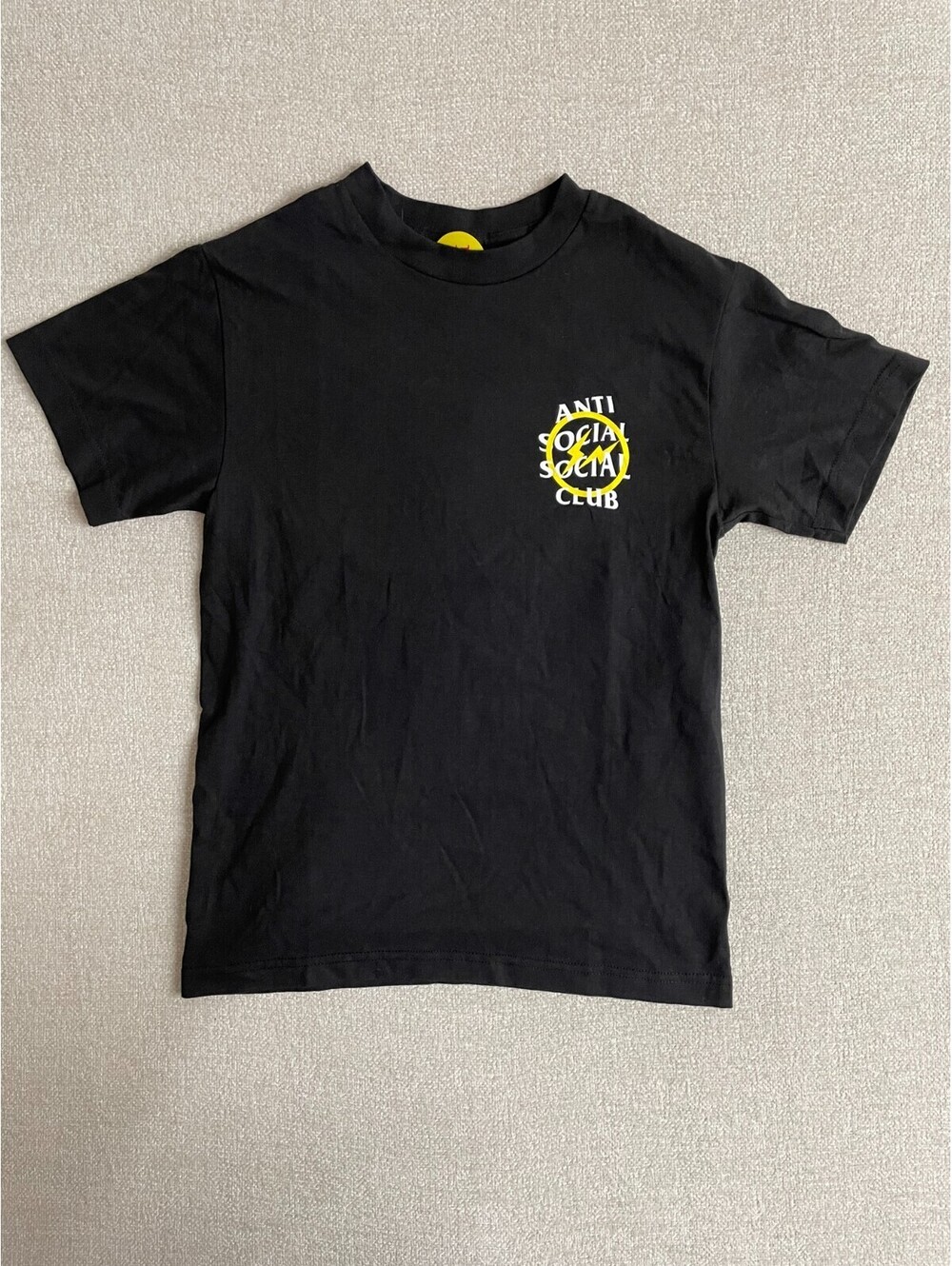 Anti Social Social Club x Fragment Design T-Shirt Men’s Small Black Lightning
